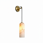 Simple Nordic Copper Alabaster Wall Lamp