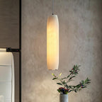 Minimalist Long Alabaster Pendant Light