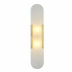 Long Copper Alabaster Wall Lamp